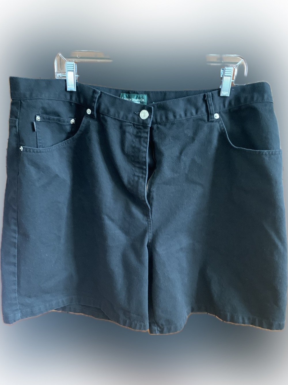 Lauren Jeans Co. Black High-Waist Shorts
